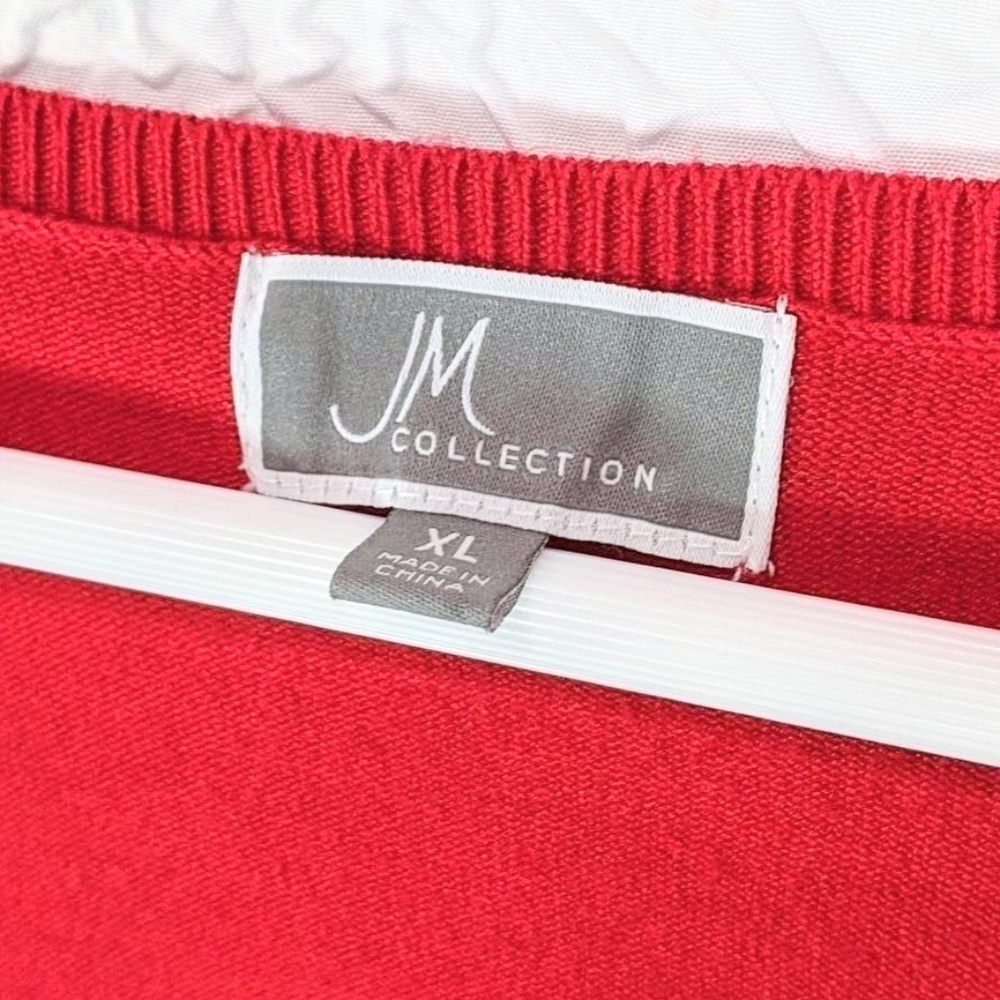 JM Collection Snap Cuff Knit Sweater - Picture 4 of 6